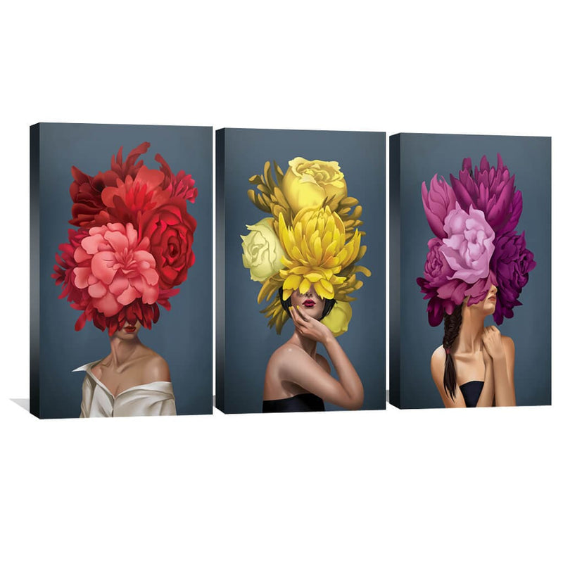 Bouquet Woman Canvas