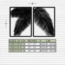 Palm Leaf Metal Wall Art – Tropical Minimalist Decor - KAF212