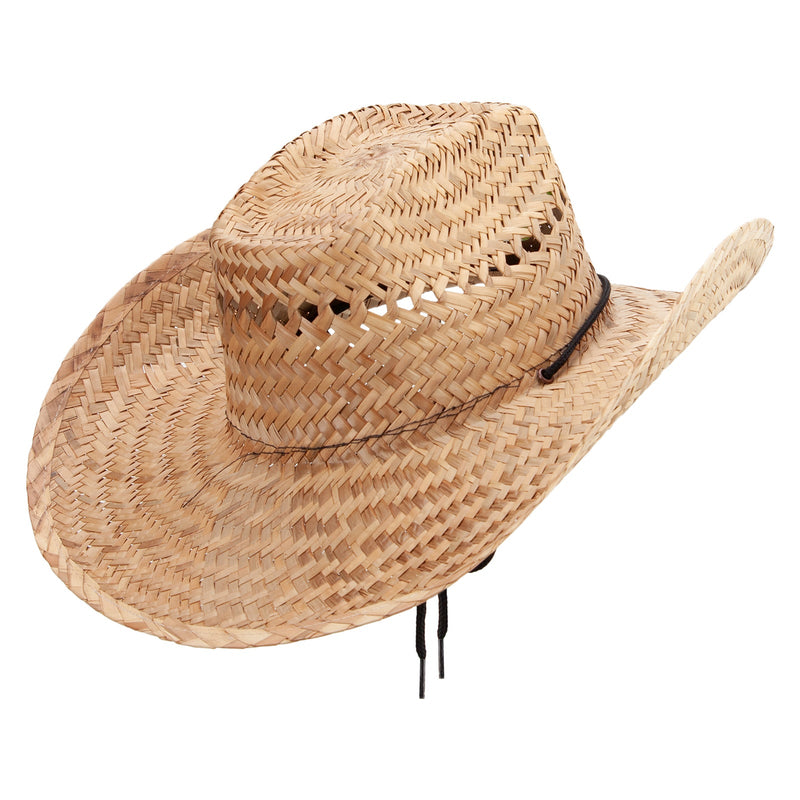 Elastic Tie Palm Leaf Vent Hat