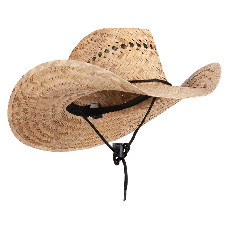 Elastic Tie Palm Leaf Vent Hat