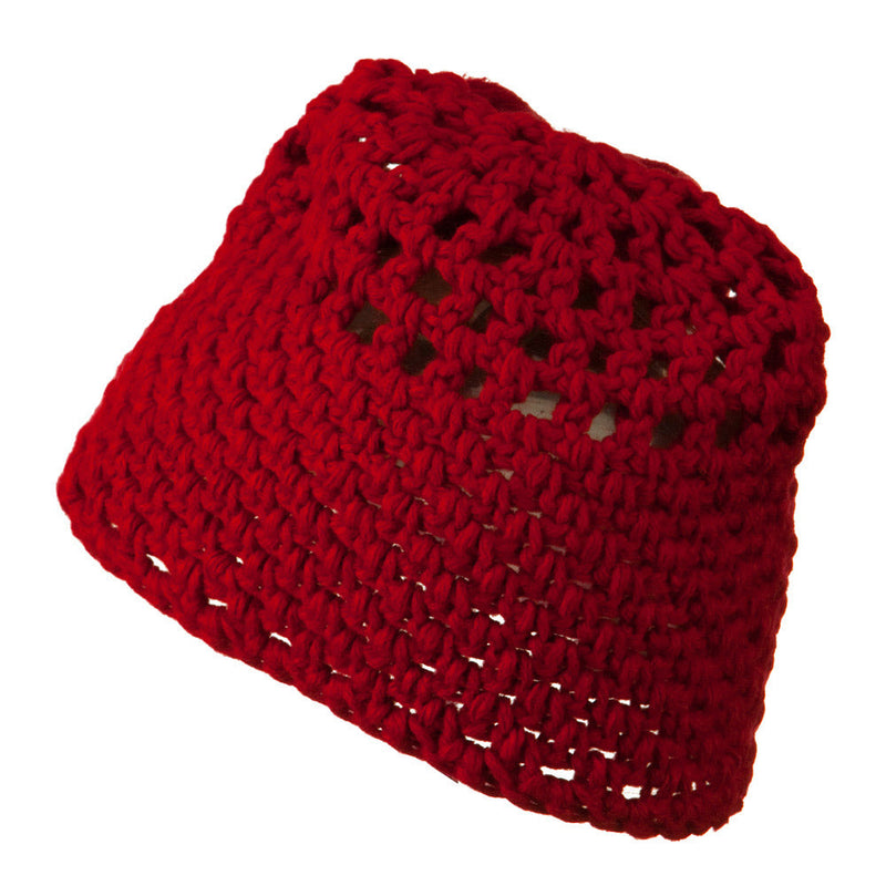 Woman's Bio Polar Fleece Flower Beanie
