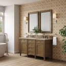 James Martin Brittany 60" Double Bathroom Vanity, Saddle Brown