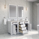 James Martin Bristol 60" Double Bathroom Vanity, Bright White