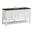 James Martin Breckenridge 60" Single Bathroom Vanity, Bright White