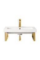 James Martin Boston 18" Floating Wall Bracket, Radiant Gold