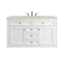 James Martin Chicago 48" Single Bathroom Vanity, Glossy White
