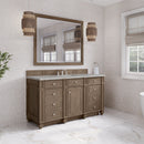 James Martin Bristol 60" Single Bathroom Vanity, Whitewashed Walnut