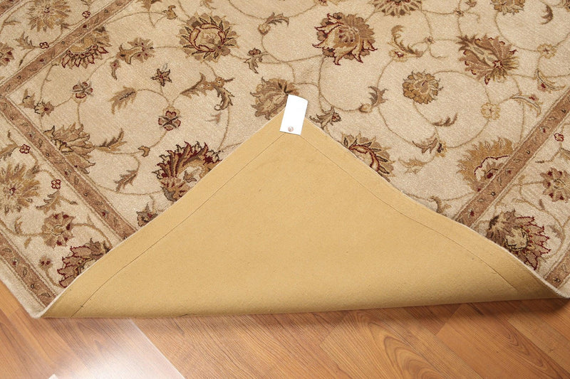 5'6" x 8'6" Hand Tufted 100% Wool Oriental Area Rug Tan