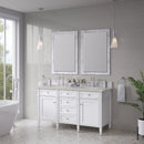 James Martin Brittany 60" Double Bathroom Vanity, Bright White