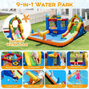 Inflatable Water Slide Park with Climbing Wall and Splash Pool by LJGDeals