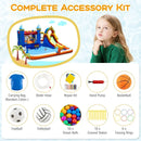 Inflatable Water Slide Park with Climbing Wall and Splash Pool by LJGDeals