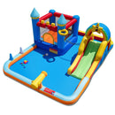 Inflatable Water Slide Park with Climbing Wall and Splash Pool by LJGDeals