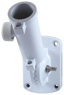 Adjustable Flagpole Bracket – 13 Position Aluminum Mount for House | White by Flagman of America