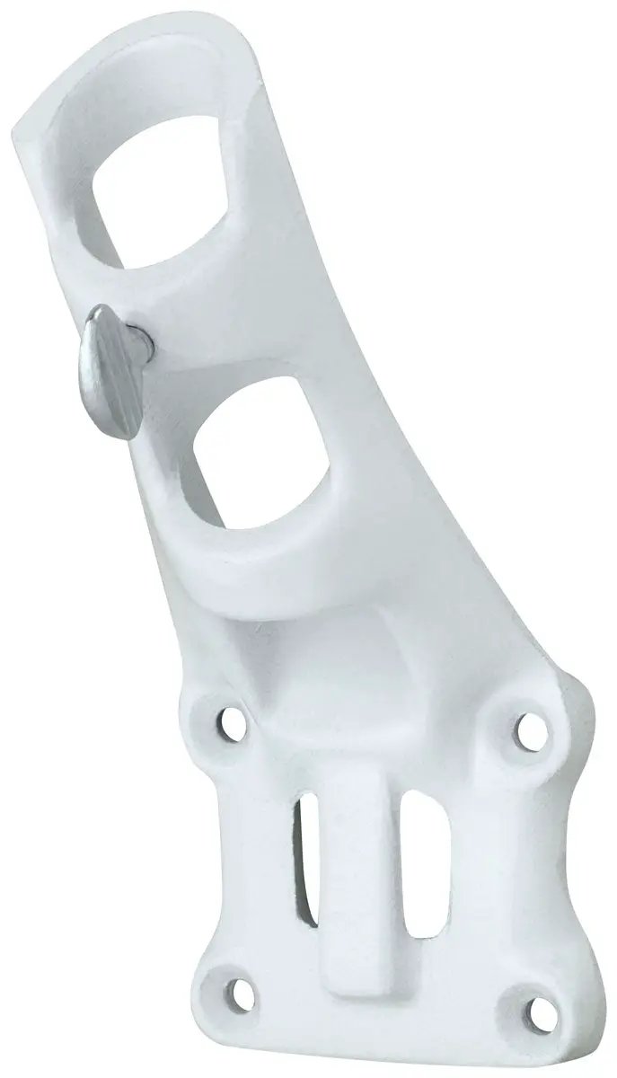 Aluminum 1" Flagpole Bracket - White