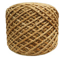Braided Farmhouse round Pouf Natural Brown
