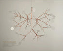 GobekUsa Branch Design Nordic Chandelier - Rose Gold/Black