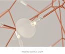 GobekUsa Branch Design Nordic Chandelier - Rose Gold/Black
