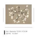 GobekUsa Branch Design Nordic Chandelier - Rose Gold/Black