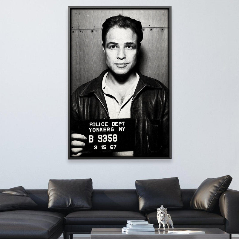 Brando Mugshot Black Canvas