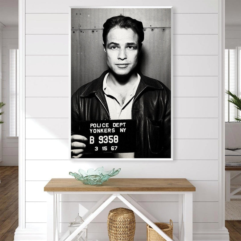 Brando Mugshot Black Canvas