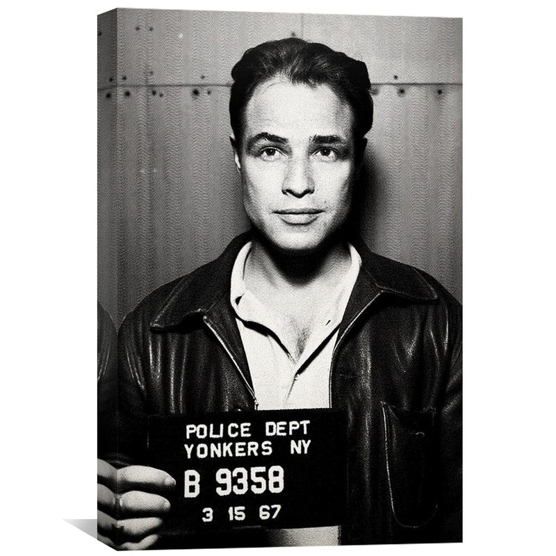 Brando Mugshot Black Canvas