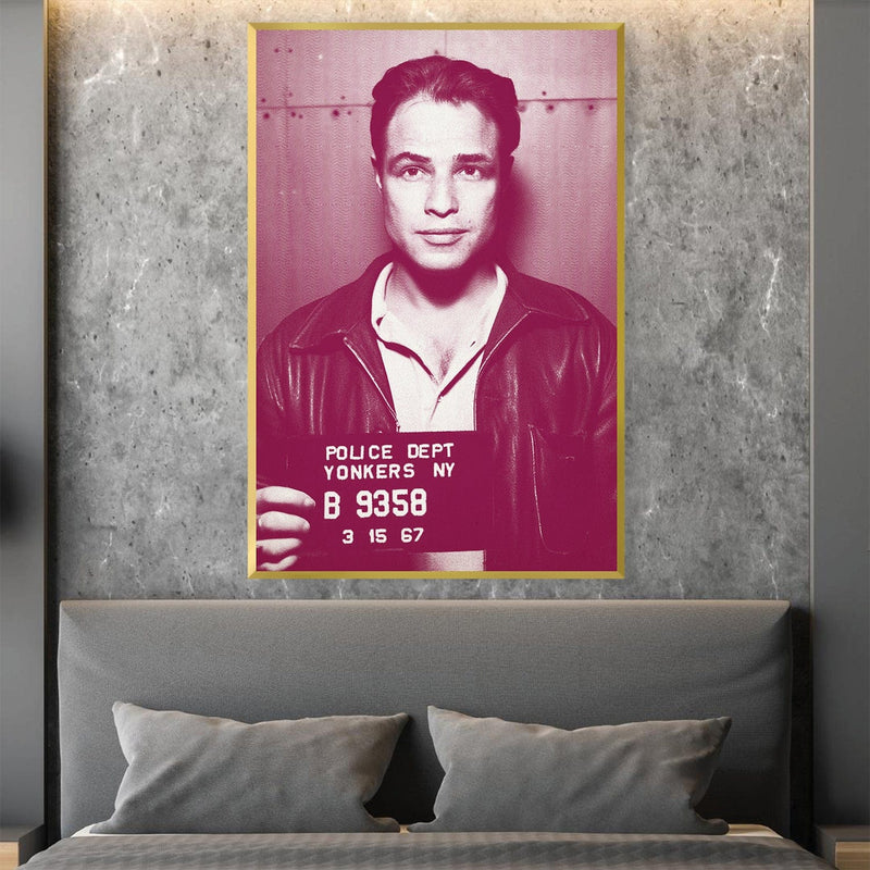 Brando Mugshot Magenta Canvas