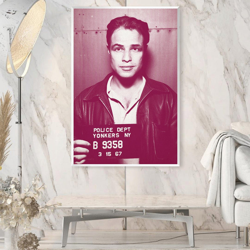 Brando Mugshot Magenta Canvas