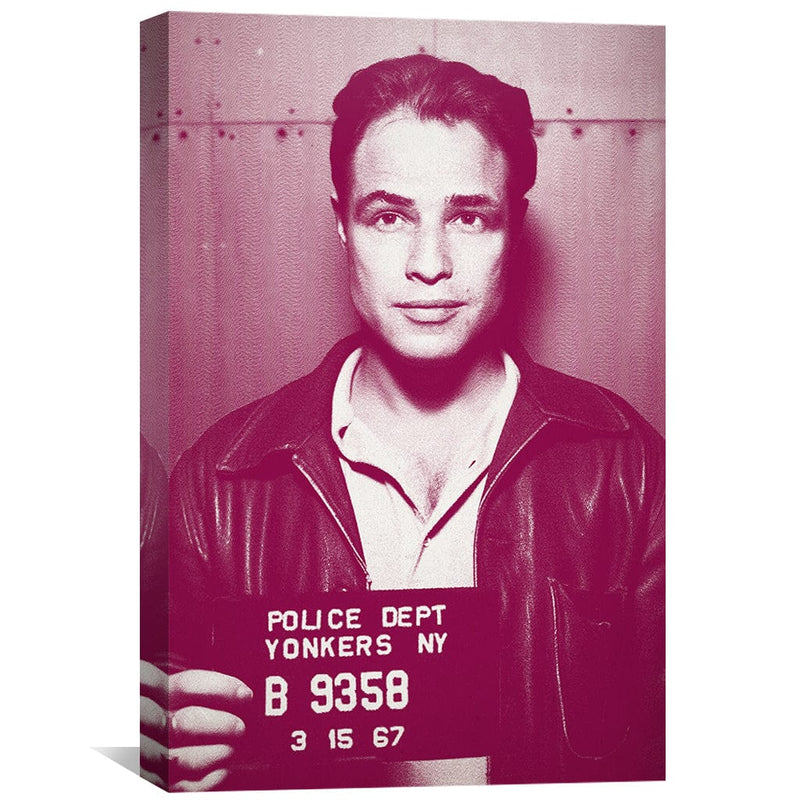 Brando Mugshot Magenta Canvas