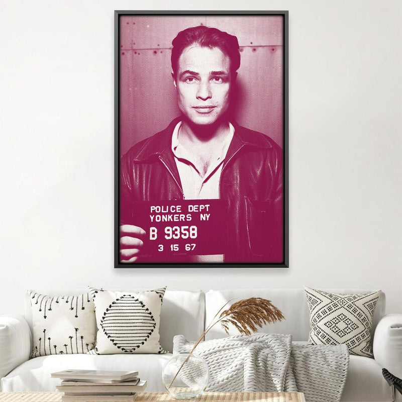 Brando Mugshot Magenta Canvas