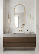 Brass Wall Mirror - Capsule Design