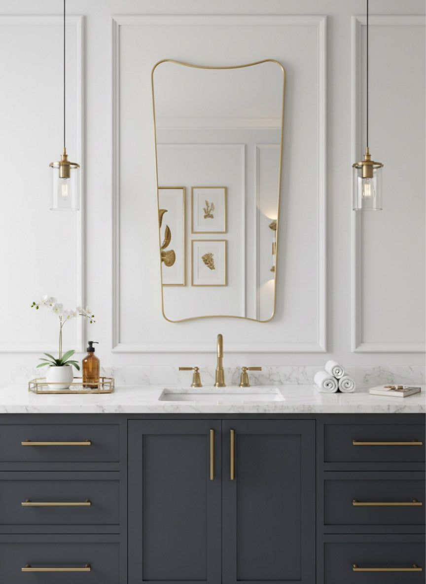 Brass Mirror - Italien Style Mirror, photo 2 of 10