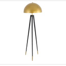GobekUsa Coyote Gold Tripod Floor Lamp for Home Decor in Living Room or Bedroom