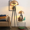 GobekUsa Coyote Gold Tripod Floor Lamp for Home Decor in Living Room or Bedroom