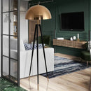 GobekUsa Coyote Gold Tripod Floor Lamp for Home Decor in Living Room or Bedroom