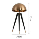 GobekUsa Coyote Gold Tripod Floor Lamp for Home Decor in Living Room or Bedroom