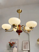GobekUsa Cream Glass Pendant Chandelier for Home Decor