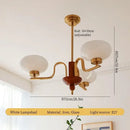 GobekUsa Cream Glass Pendant Chandelier for Home Decor