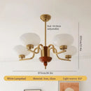GobekUsa Cream Glass Pendant Chandelier for Home Decor