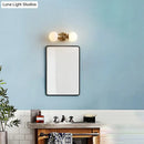 GobekUsa Ivory Glass Ball Wall Lamp with 2-Head Brass Sconce for Bedroom