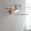 GobekUsa Ceramic LED Wall Light Fixture White Copper Walnut Ash Bedside Lamp