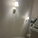 GobekUsa Cloth Lampshade Wall Sconce for Home Decor & Bathroom Mirror Light