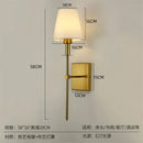 GobekUsa Cloth Lampshade Wall Sconce for Home Decor & Bathroom Mirror Light