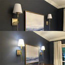 GobekUsa Cloth Lampshade Wall Sconce for Home Decor & Bathroom Mirror Light