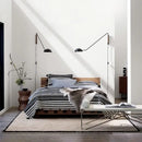 GobekUsa Adjustable Metal Wood Wall Lamp LED E27 Swing Arm Sconces for Living Room