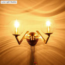 GobekUsa Brass Ball Sconce Light with Ribbed Glass Shade - Simple Wall Mount Lamp