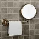 GobekUsa Brass Bronze Folding Makeup Mirror, 8 Inch Round Wall Mirror