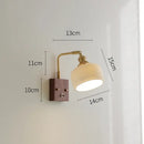 GobekUsa Ceramic Ball LED Wall Light with Pull Chain Switch for Living Room