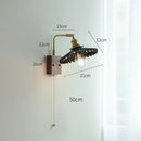 GobekUsa Ceramic Ball LED Wall Light with Pull Chain Switch for Living Room