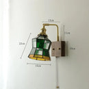 GobekUsa Ceramic Ball LED Wall Light with Pull Chain Switch for Living Room