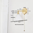 GobekUsa Clear Glass LED Wall Lights with Pull Chain Switch.